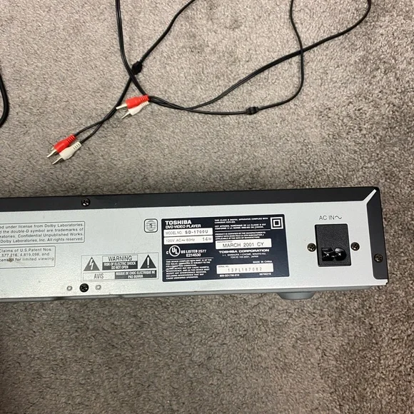 Toshiba SD-1700U DVD Video Player‎ Works Tested - Picture 4 of 10